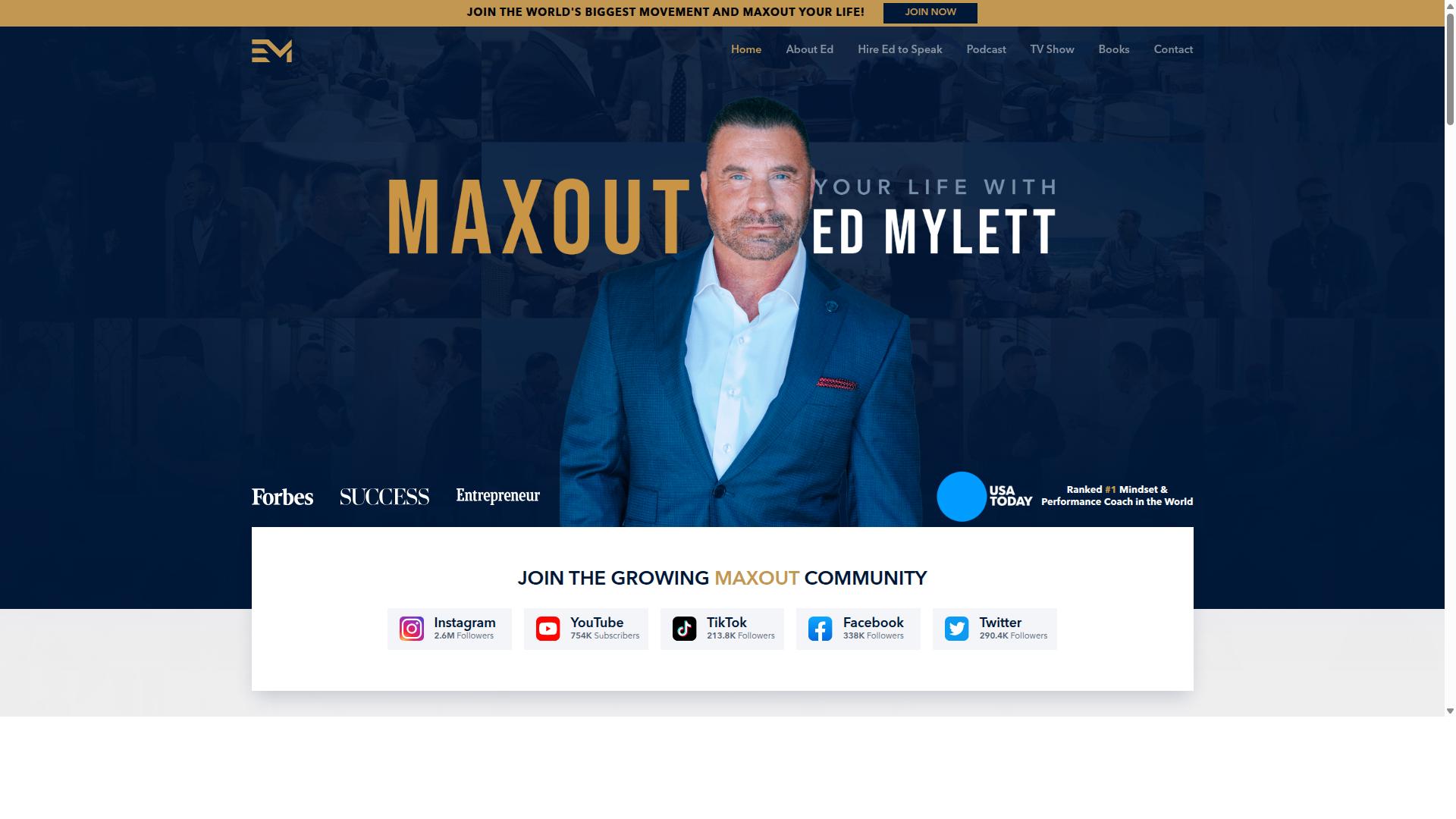 Ed Mylett website